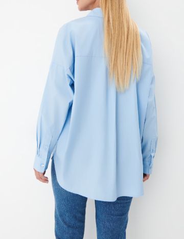 Camasa Oversize Mohito, bleu