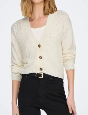 Cardigan Jacqueline de Yong, crem Crem