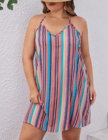 Rochie scurta SHEIN CURVE, mix culori