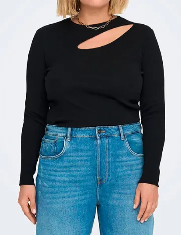 Bluza Only Carmakoma, negru Negru