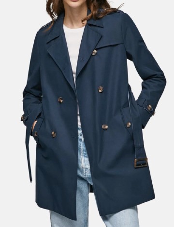 Trench Pepe Jeans London, bleumarin