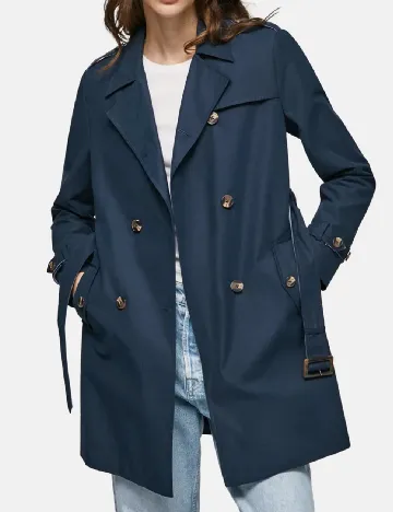 Trench Pepe Jeans London, bleumarin Albastru