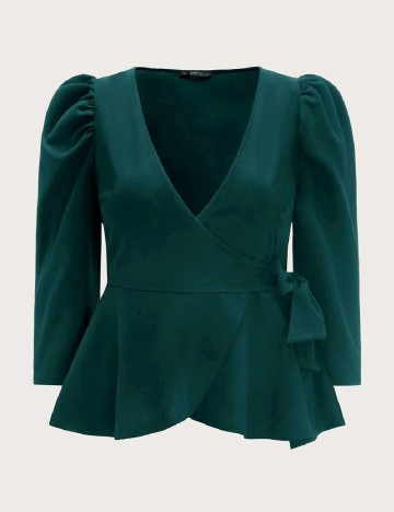 Bluza SHEIN CURVE, verde