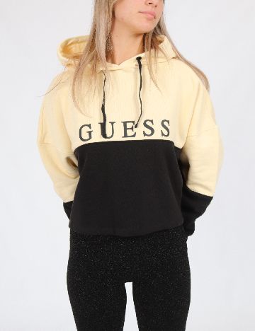 Hanorac Guess, crem/negru