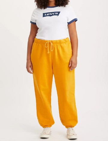 Pantaloni Levi S Plus Size, mustar