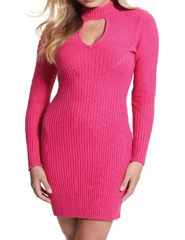 Rochie scurta Guess, roz Roz