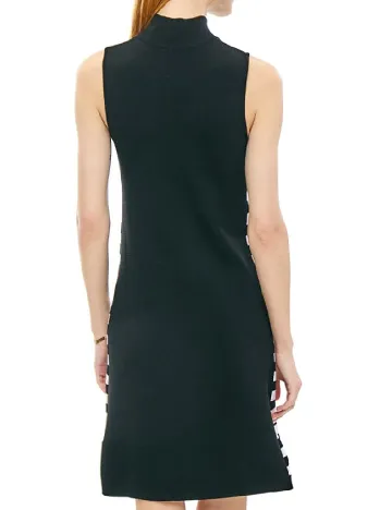 Rochie scurta Guess, alb/negru Negru