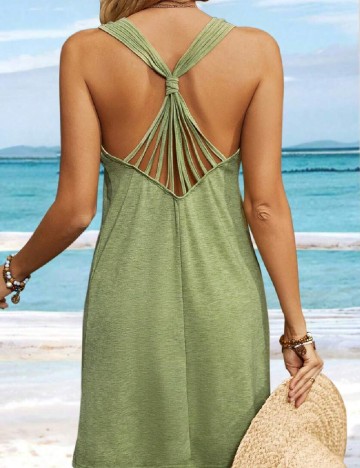 Rochie scurta SHEIN, verde