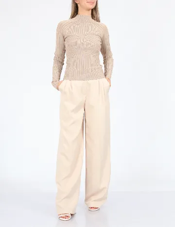 Pantaloni SHEIN, crem Crem