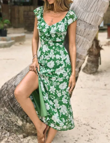 Rochie medie SHEIN, verde
