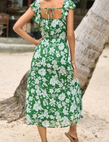 Rochie medie SHEIN, verde