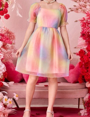 Rochie Shein Kids, mix culori