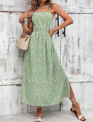 Rochie lunga SHEIN, verde