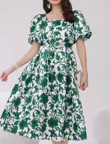 Rochie medie SHEIN, verde