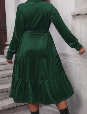 Rochie medie SHEIN CURVE, verde