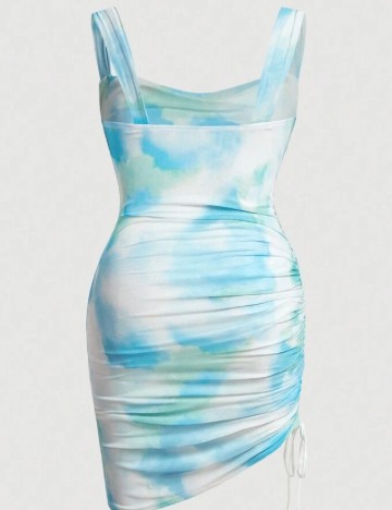 Rochie scurta SHEIN CURVE, bleu