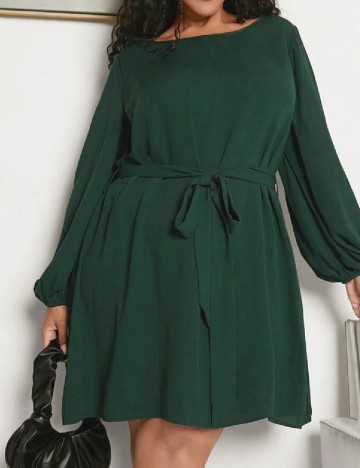 Rochie scurta SHEIN CURVE, verde