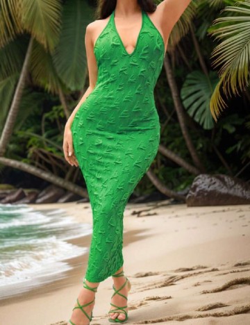 Rochie lunga SHEIN, verde