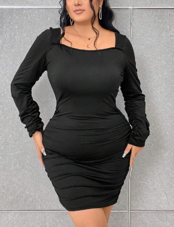 Rochie scurta SHEIN CURVE, negru