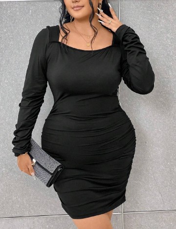 Rochie scurta SHEIN CURVE, negru