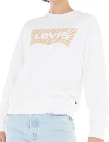 Bluza Levi S, alb Alb