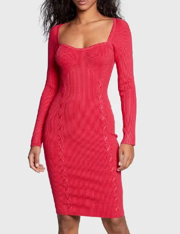 Rochie scurta Guess, magenta Roz