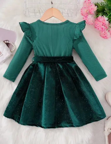 Rochie Shein Kids, verde Verde