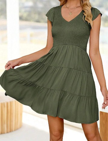 Rochie scurta SHEIN, verde