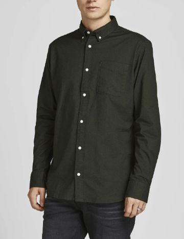 Camasa Jack&Jones, verde inchis