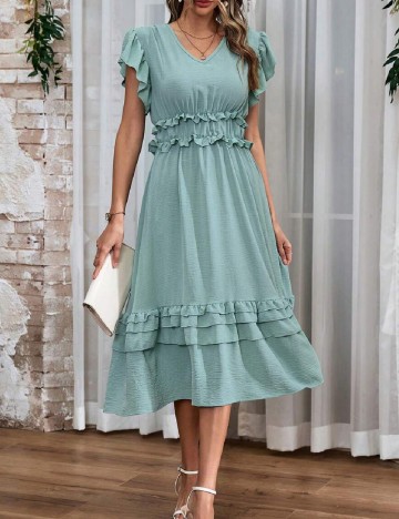 Rochie medie SHEIN, verde