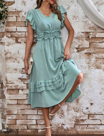 Rochie medie SHEIN, verde