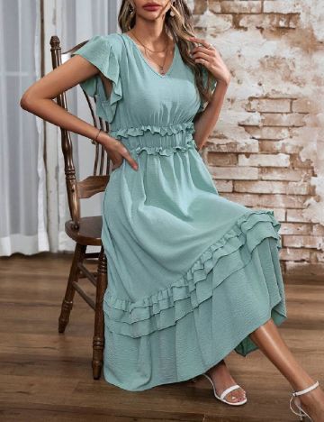 Rochie medie SHEIN, verde