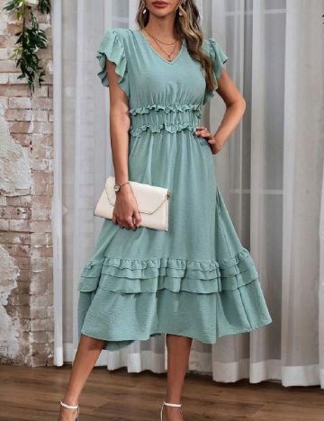 Rochie medie SHEIN, verde