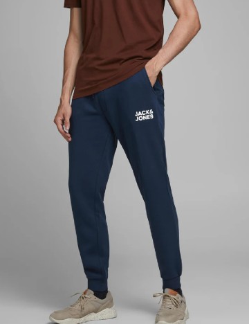 Pantaloni Jack&Jones, bleumarin