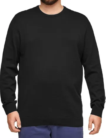 Bluza s.Oliver Plus Size Men, negru Negru