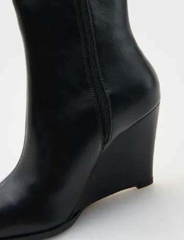 Botine Reserved, negru Negru