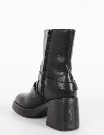 Botine Reserved, negru Negru