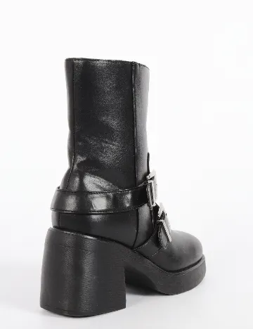 Botine Reserved, negru Negru