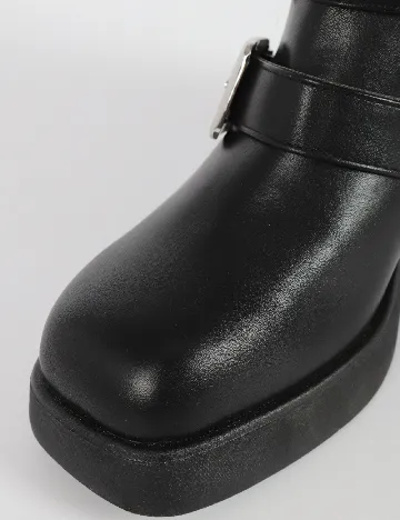 Botine Reserved, negru Negru