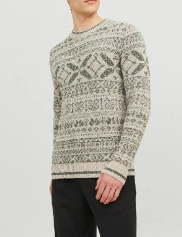 Pulover Jack&Jones, crem