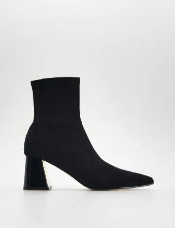 Botine Reserved, negru Negru