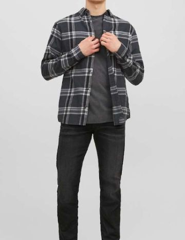 Camasa Jack&Jones, gri inchis