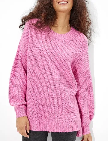 Pulover Oversize American Eagle, roz Roz