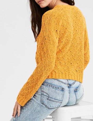 Cardigan American Eagle, mustar