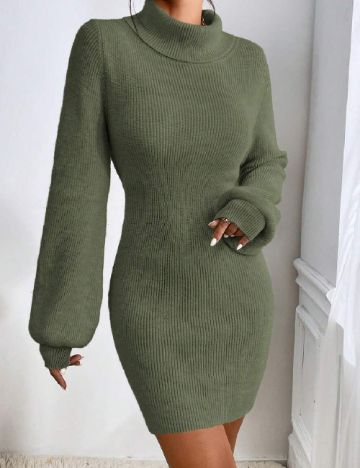 Rochie scurta SHEIN, verde