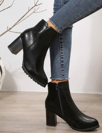 Botine SHEIN, negru