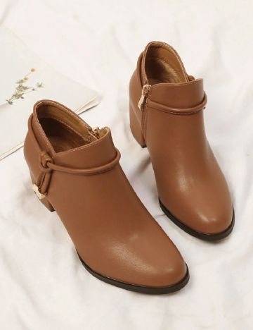 Botine SHEIN, maro