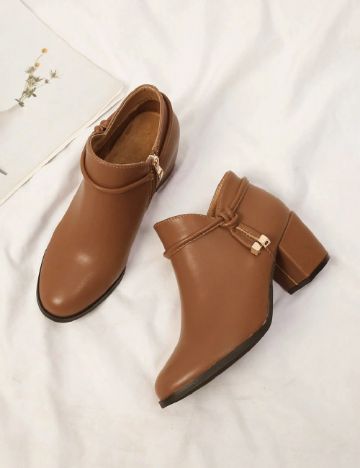 Botine SHEIN, maro