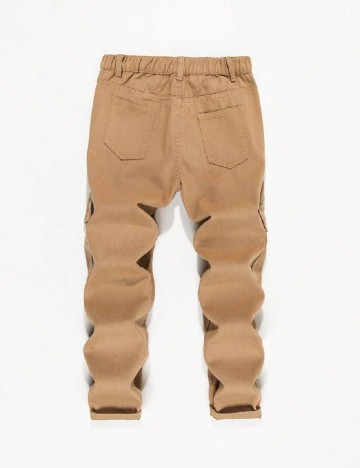 Pantaloni Shein Kids, maro