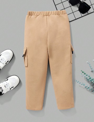 Pantaloni Shein Kids, maro